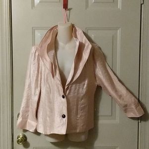 Vtg Victor Costa Avant Garde Sculpture Jacket 90s Blazer Coat Wallstreet